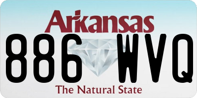 AR license plate 886WVQ