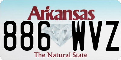 AR license plate 886WVZ