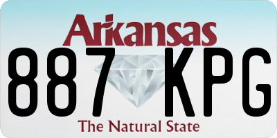 AR license plate 887KPG