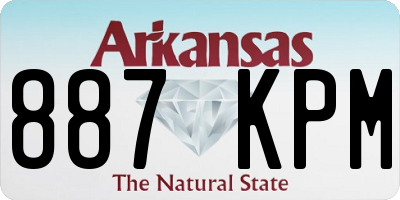 AR license plate 887KPM