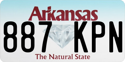 AR license plate 887KPN