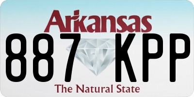 AR license plate 887KPP