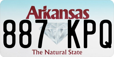 AR license plate 887KPQ