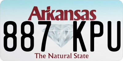 AR license plate 887KPU