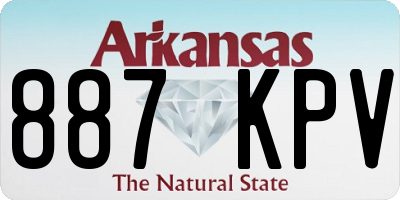 AR license plate 887KPV