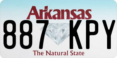 AR license plate 887KPY