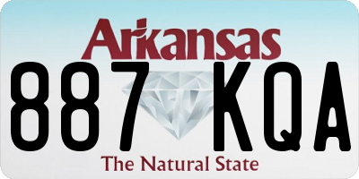 AR license plate 887KQA