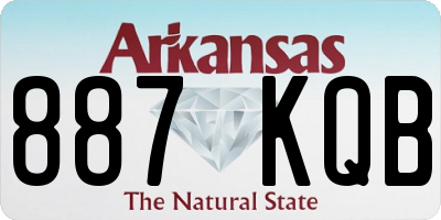 AR license plate 887KQB