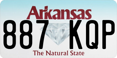 AR license plate 887KQP