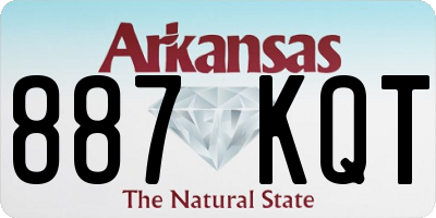 AR license plate 887KQT
