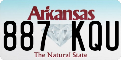 AR license plate 887KQU