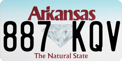 AR license plate 887KQV