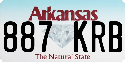 AR license plate 887KRB