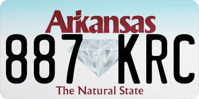 AR license plate 887KRC