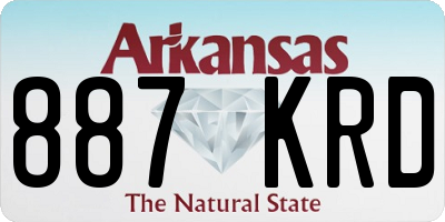 AR license plate 887KRD