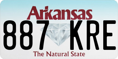 AR license plate 887KRE