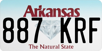 AR license plate 887KRF