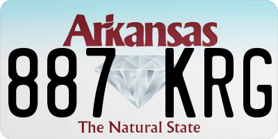 AR license plate 887KRG