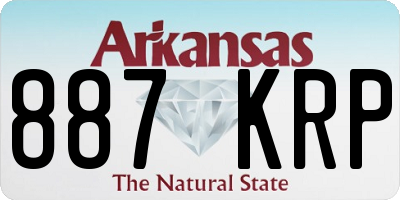 AR license plate 887KRP