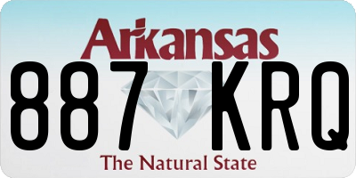 AR license plate 887KRQ