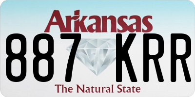 AR license plate 887KRR