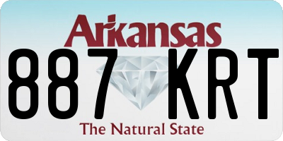 AR license plate 887KRT