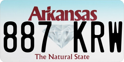 AR license plate 887KRW