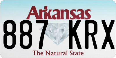 AR license plate 887KRX