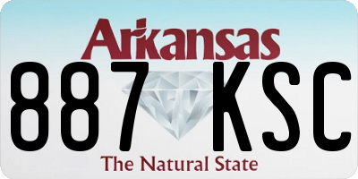 AR license plate 887KSC