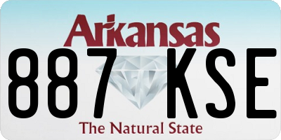 AR license plate 887KSE