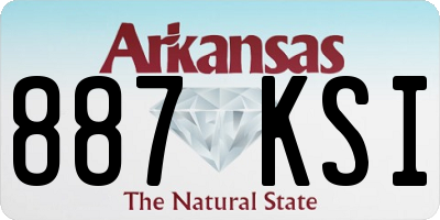 AR license plate 887KSI