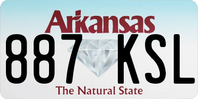AR license plate 887KSL