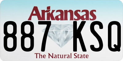 AR license plate 887KSQ