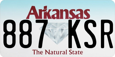 AR license plate 887KSR