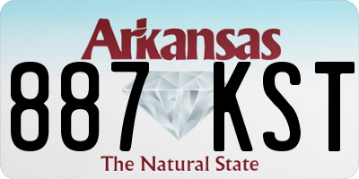 AR license plate 887KST