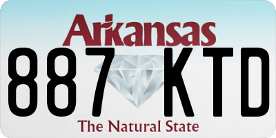 AR license plate 887KTD