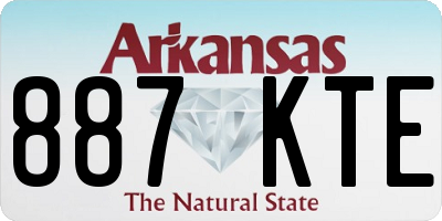 AR license plate 887KTE