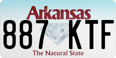AR license plate 887KTF