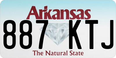 AR license plate 887KTJ