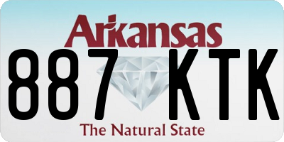 AR license plate 887KTK
