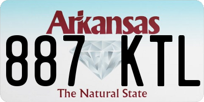 AR license plate 887KTL