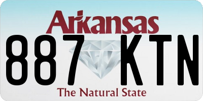 AR license plate 887KTN
