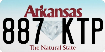 AR license plate 887KTP