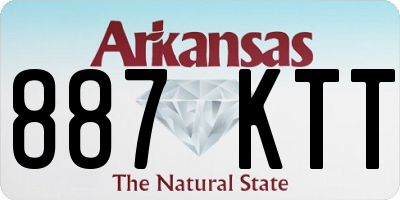 AR license plate 887KTT