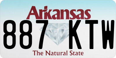 AR license plate 887KTW