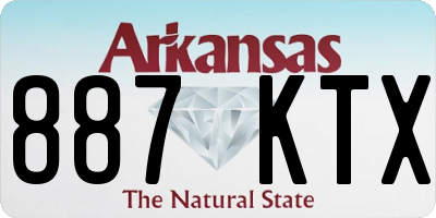 AR license plate 887KTX
