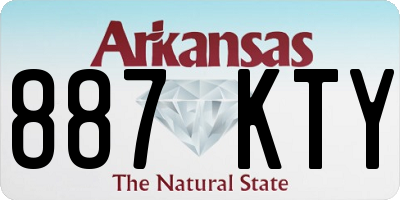 AR license plate 887KTY