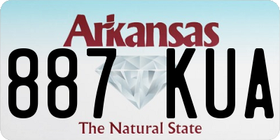 AR license plate 887KUA