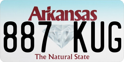 AR license plate 887KUG