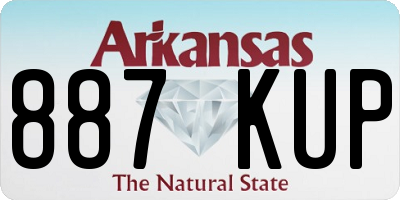 AR license plate 887KUP